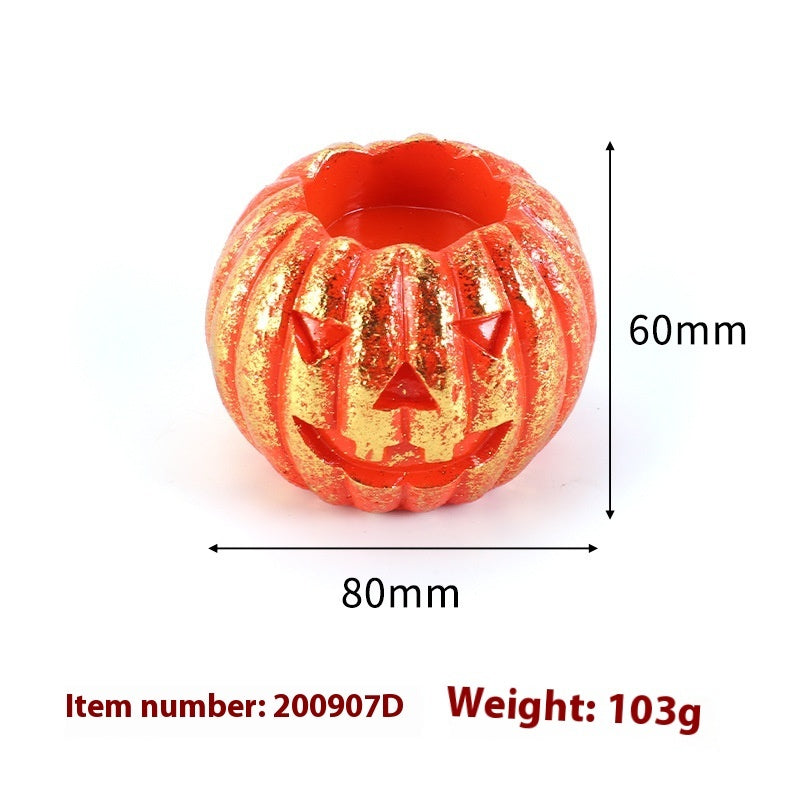 Halloween Pumpkin Candle Holder Creative Decorative Candlestick
